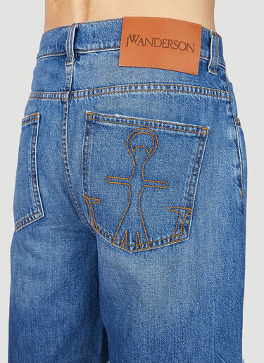 JW Anderson Distressed Patches Jeans Blue jwa0151011