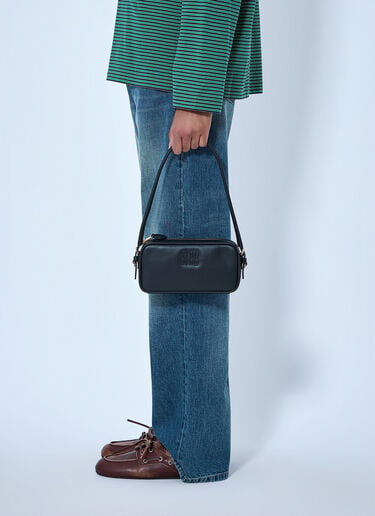 LN-CC® - Miu Miu: Leather Shoulder Bag - Black Miu Miu Leather Shoulder Bag Black miu0266031
