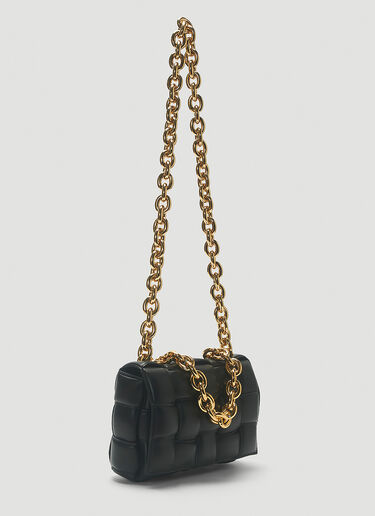 Bottega Veneta Padded Cassette Chain Shoulder Bag Black bov0243054