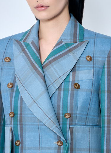 Vivienne Westwood Cut Off Blazer Blue vvw0259028