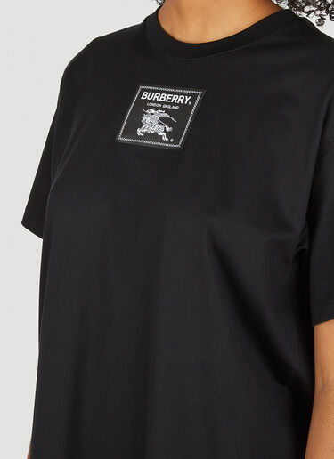 Burberry Logo Patch Dress Black bur0251007