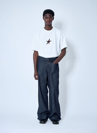 Mugler Cut-Out T-Shirt White mug0160008