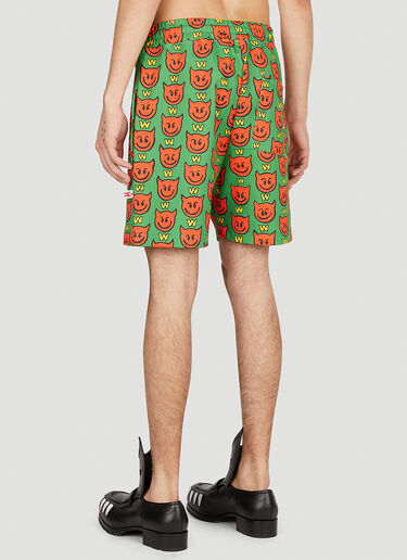 Walter Van Beirendonck Devil 运动短裤 绿色 wlt0152015
