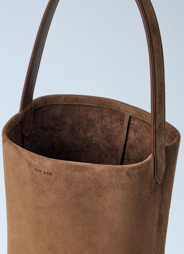 The Row Small N/S Park Edge Tote Bag Brown row0264093