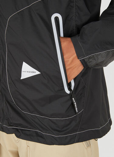 And Wander Windy Weave Track Jacket Black anw0148012