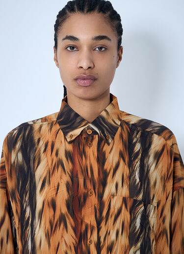 Balenciaga Cocoon Shirt Brown bal0259002