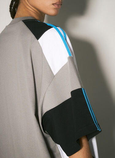 Martine Rose Oversized Panelled T-Shirt Grey mtr0358006