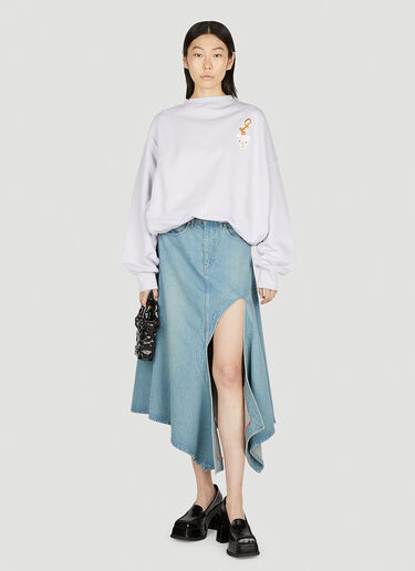 Vivienne Westwood Drunken Sweatshirt Purple vvw0252019