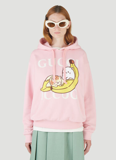 Gucci Bananya 连帽运动衫 粉 guc0245052