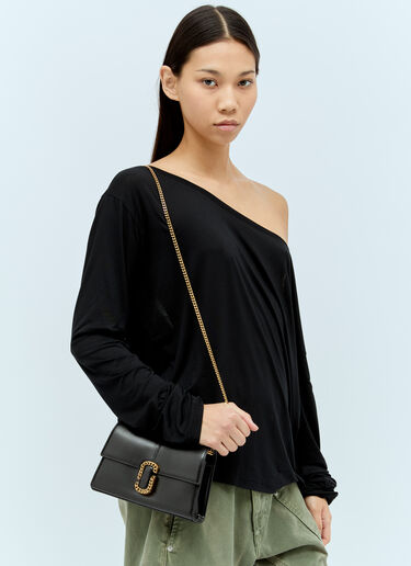 Marc Jacobs The St. Marc Chain Wallet Shoulder Bag Black mcj0255023
