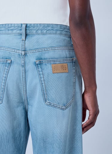 MM6 Maison Margiela Wide-Leg Denim Jeans Blue mmm0165008