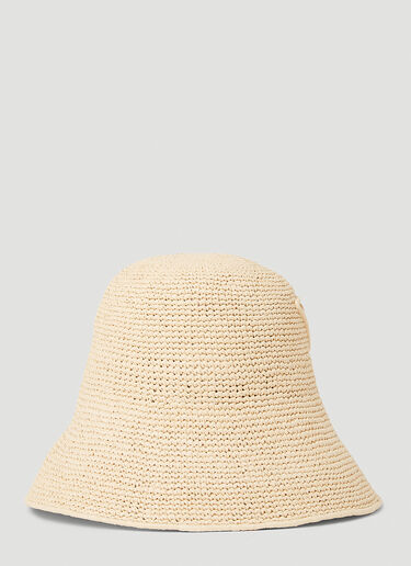 Prada Rafia Bucket Hat Natural pra0252030