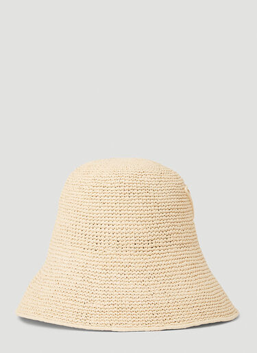 Rafia Bucket Hat Prada Rafia Bucket Hat Natural pra0252030