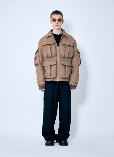 Dries Van Noten Padded Vow Bis Jacket Brown dvn0160016