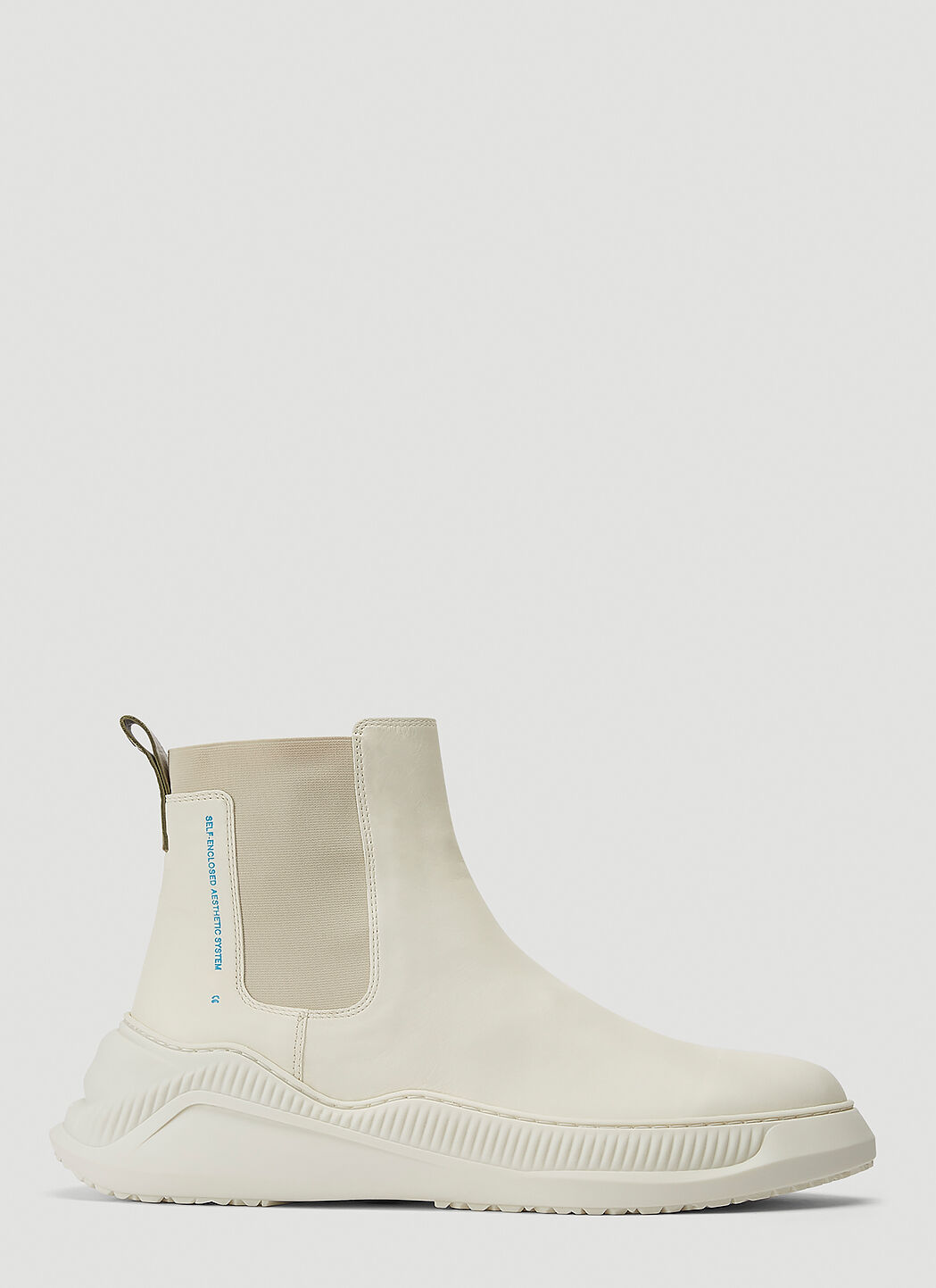 OAMC Free Solo Chelsea Boots in White | LN-CC
