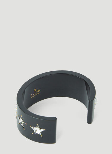 Gucci Crystal-Embellished Cuff Black guc0241097