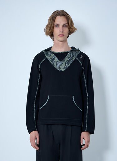 Kiko Kostadinov Gizi Hooded Top Black kko0164008