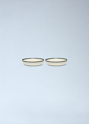 Fornasetti Set Of Two Dé Deep Plates Black wps0691828