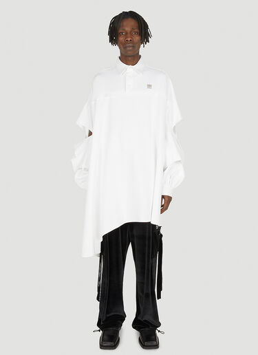 Hood By Air Cut-Out Polo Shirt White hba0148007