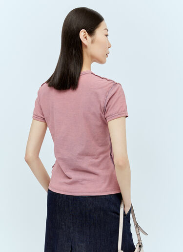 Acne Studios Graphic Print T-Shirt Pink acn0256038