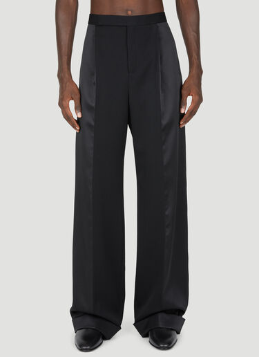 Saint Laurent Flared Tuxedo Pants Black sla0154015