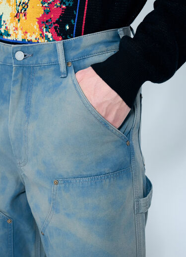 thisisneverthat® Bleached Double Knee Pants Blue tsn0158002