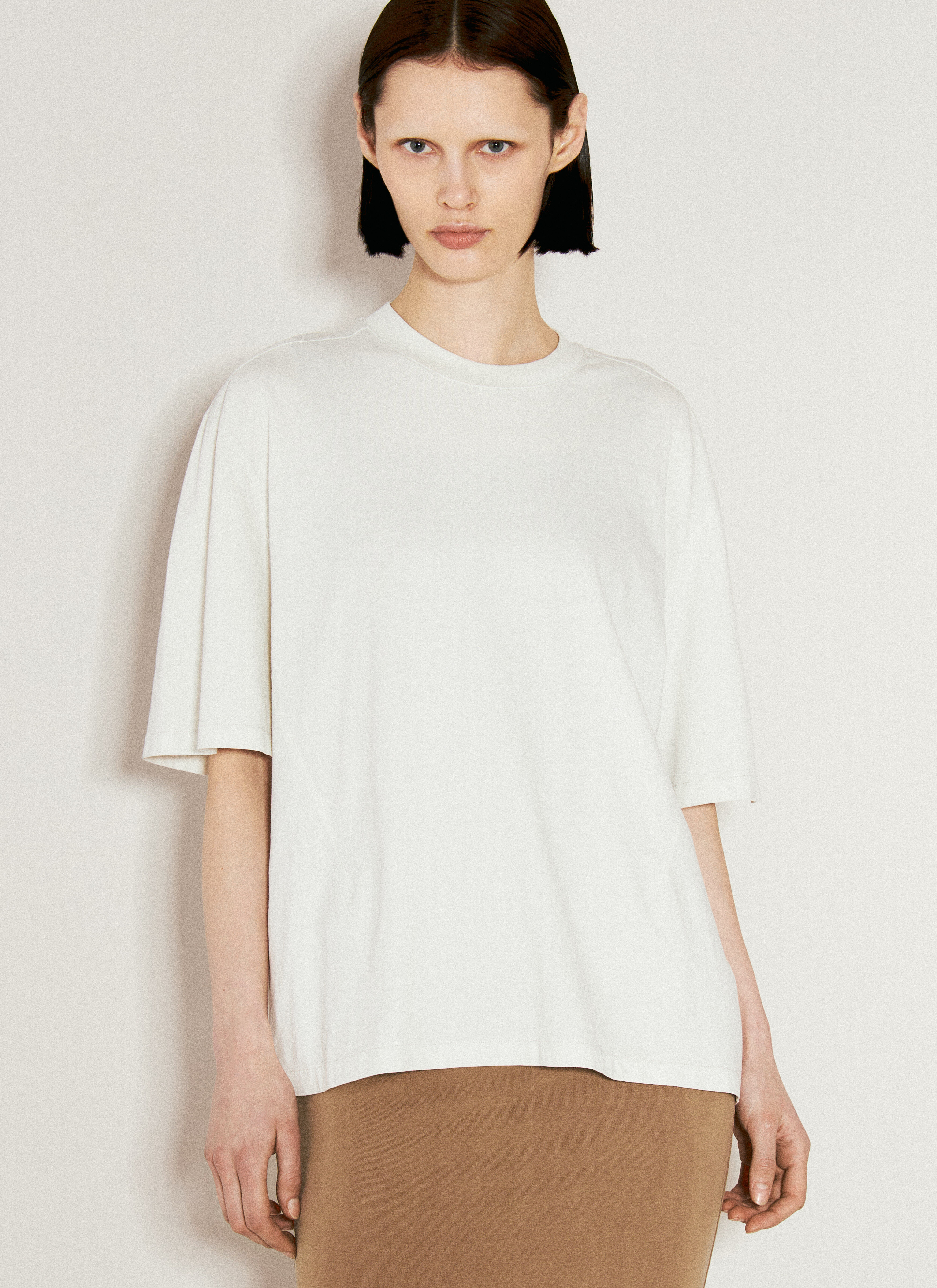 Gucci 缝褶 T 恤 白色 guc0255124