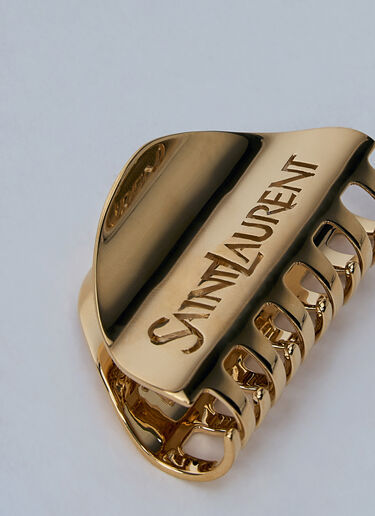 Saint Laurent ロゴ刻印入りクリップ  ゴールド sla0259058