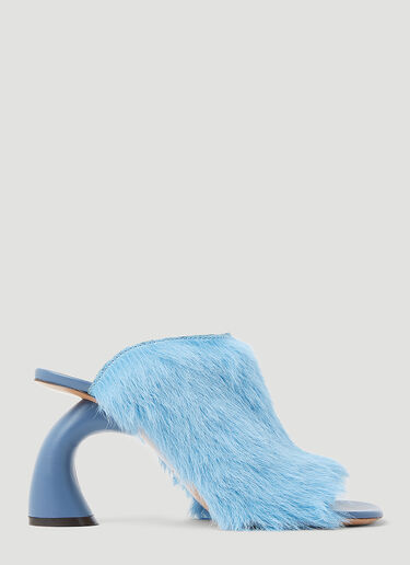 Ponyhair Mules Dries Van Noten Ponyhair Mules Blue dvn0253012
