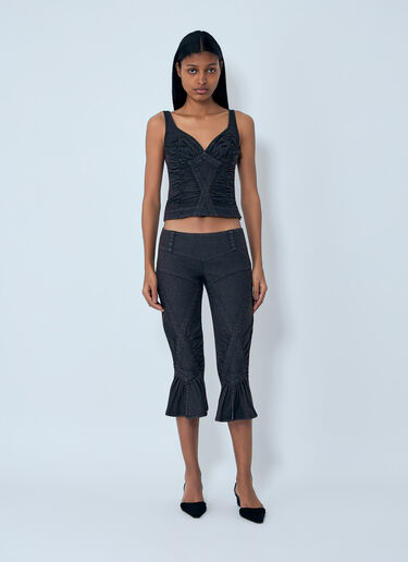 Miss Sixty x KNWLS Cropped Flared Jeans Black msk0263011