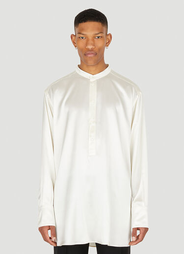 Dolce & Gabbana 丝缎立领衬衫 乳白 dol0148013