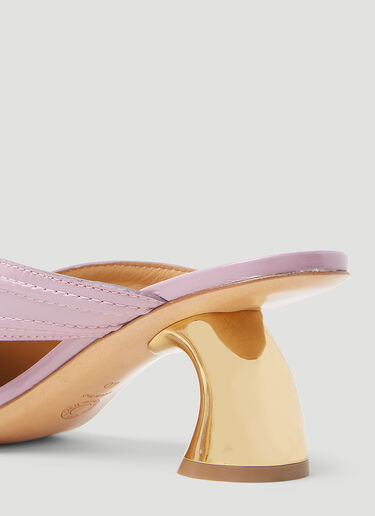 조각 힐 뮬 Dries Van Noten 조각 힐 뮬 퍼플 dvn0253008