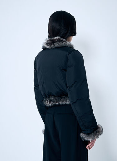 Alexander Wang Puffer Jacket With Shearling Trims Black awg0258002
