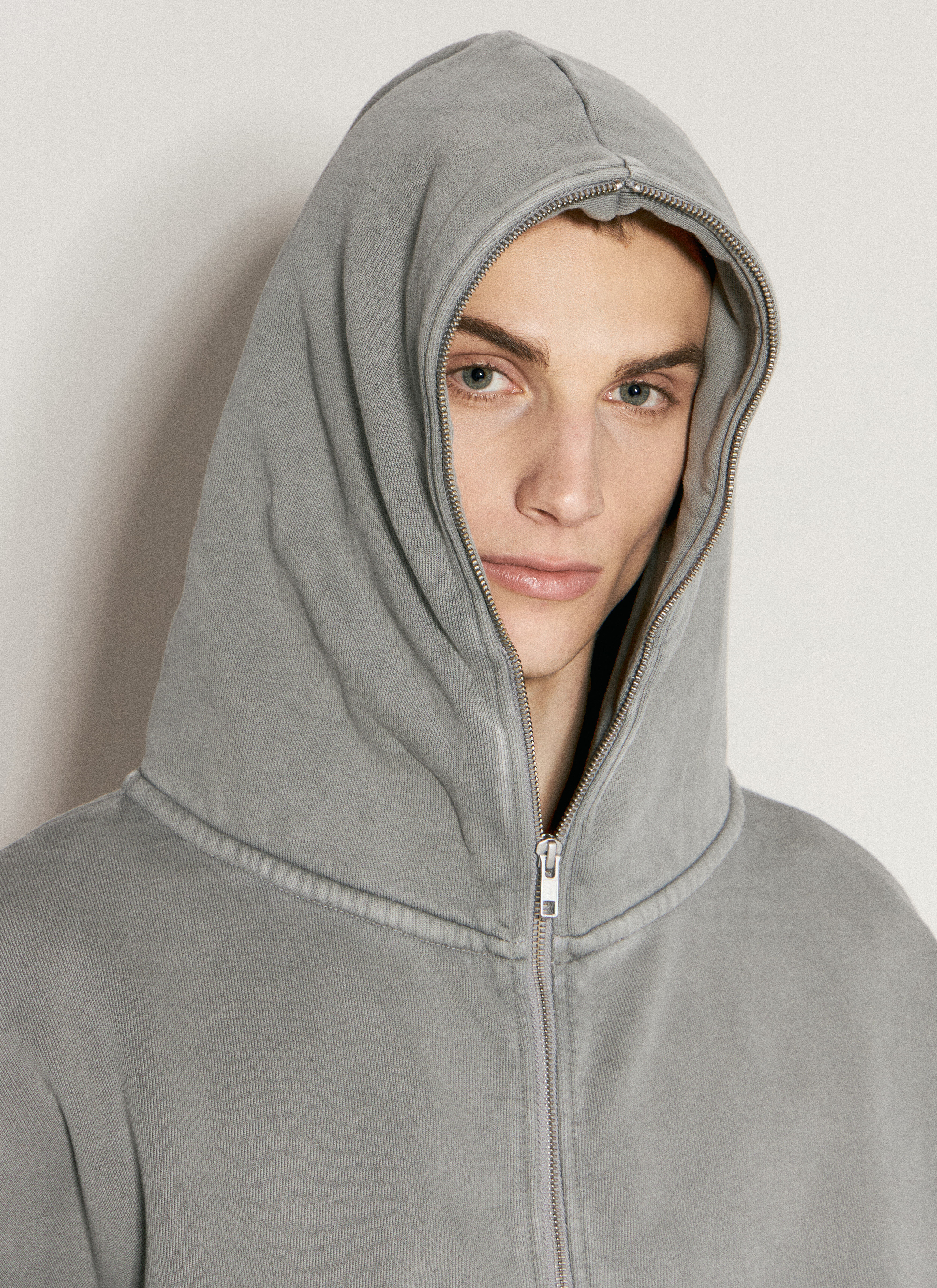 Entire Studios Men s Eternal Zip Hooded Sweatshirt in Grey LN CC