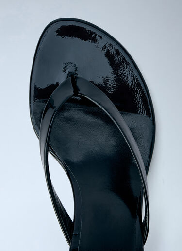 LN-CC® - JUDE: Rooty Leather Thong Sandals - Black JUDE Rooty Leather Thong Sandals Black jud0265008