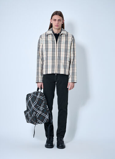 Burberry Check Cotton Harrington Jacket Brown bur0159012