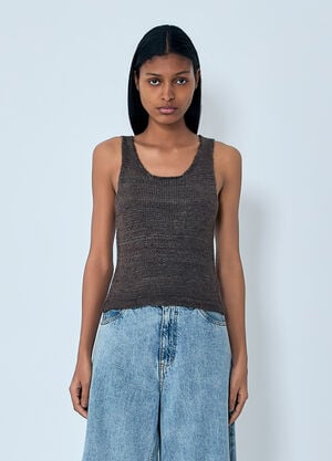 Our Legacy Solo Tank Top Brown our0264016