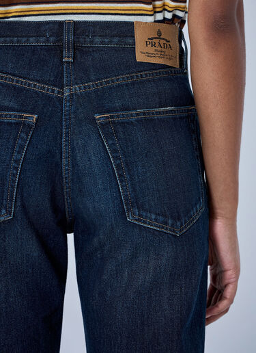 LN-CC® - Prada: Straight-Leg Washed Denim Jeans - Blue Prada Straight-Leg Washed Denim Jeans Blue pra0265007