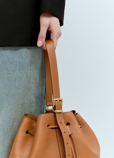 Leather Bucket Bag Miu Miu Leather Bucket Bag Brown miu0256055