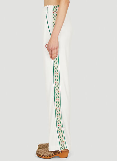 Casablanca Laurel Track Pants White cbl0250007