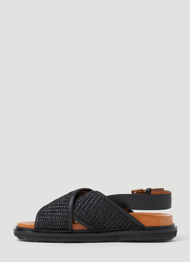 Marni 퍼스벳 샌들 블랙 mni0251029