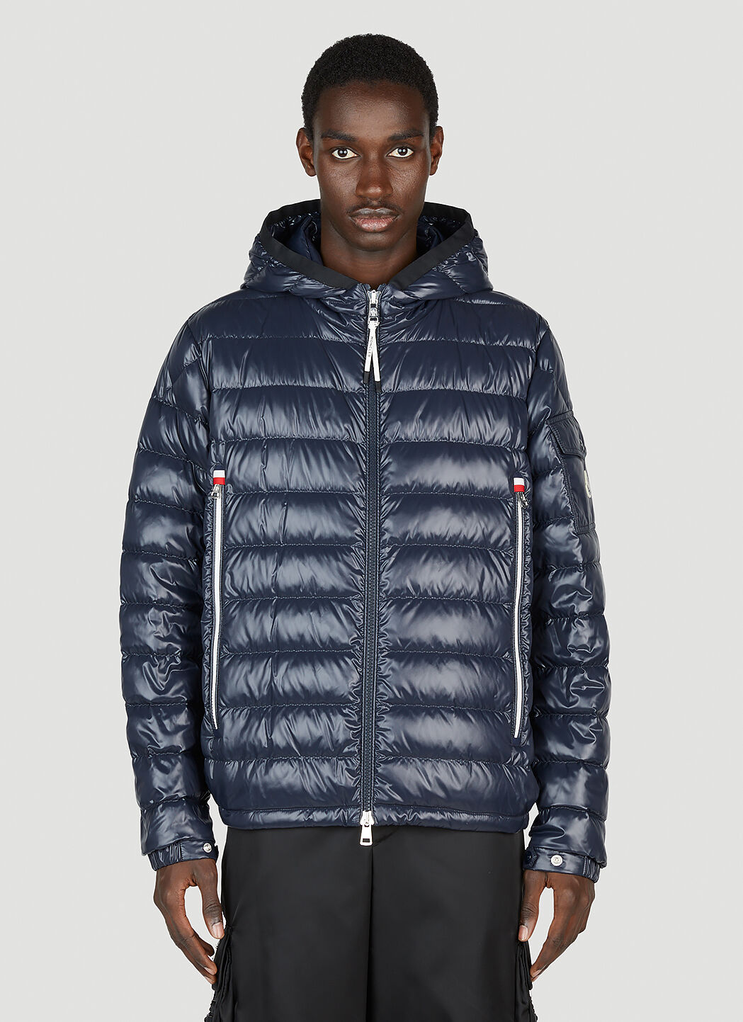 Moncler mens navy jacket deals
