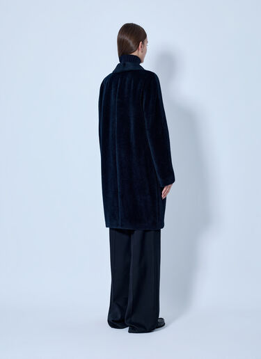 LN-CC® - Max Mara: Roseto Alpaca and Wool Coat - Navy Max Mara Roseto Alpaca and Wool Coat Navy max0266100