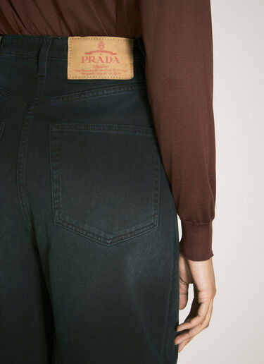 Prada Denim Jumpsuit Black pra0259022