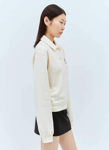 Prada Logo Print Polo Top Cream pra0258005