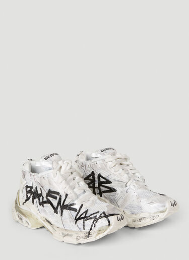 Balenciaga Graffiti Runner Sneakers White bal0252001