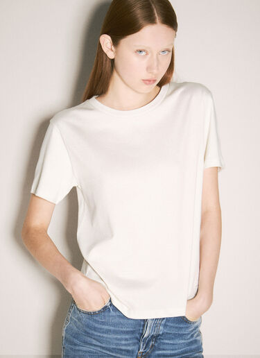 Saint Laurent クラシックTシャツ  クリーム sla0258064