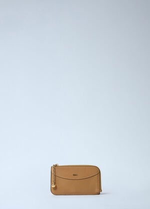 Chloé Leather Cardholder Beige chl0261039