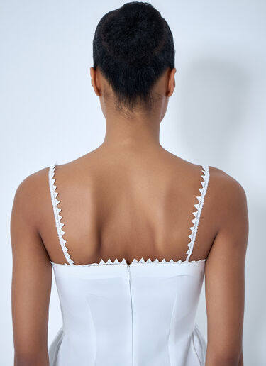 Peplum Top with Zigzag Trim Jacquemus Peplum Top with Zigzag Trim White jac0264012