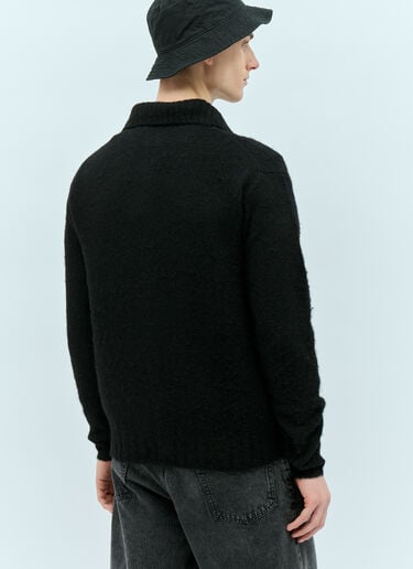 Acne Studios Polo Wool Cardigan Black acn0154004